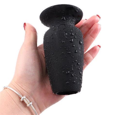 Huge Dildo Butt Plug Hollow Anal Vaginal Speculum Treatment Massager Cleaning Eur