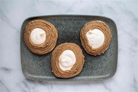 Mont Blanc Dessert (Chestnut Cream Meringues) Recipe