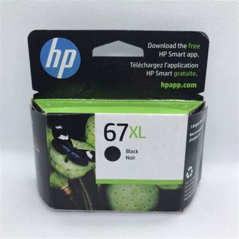 2025 Genuine HP 67XL 3YM57AN Black Original High Yield Ink Cartridge