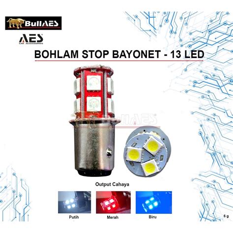 Jual Bohlam Stop Putar Bayonet Smd Led Flash Kedip Harga Per