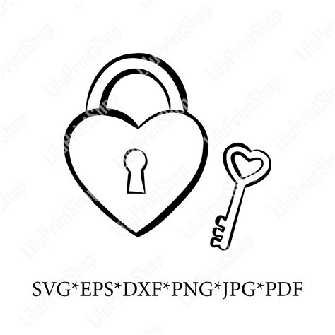 Lock And Key Svg Doodle Clipart Lock Cut File For Cricut Etsy Canada