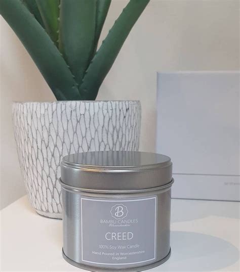 Creed Aftershave Inspired Soy Candle Tin Lavender Soy Candle Soy