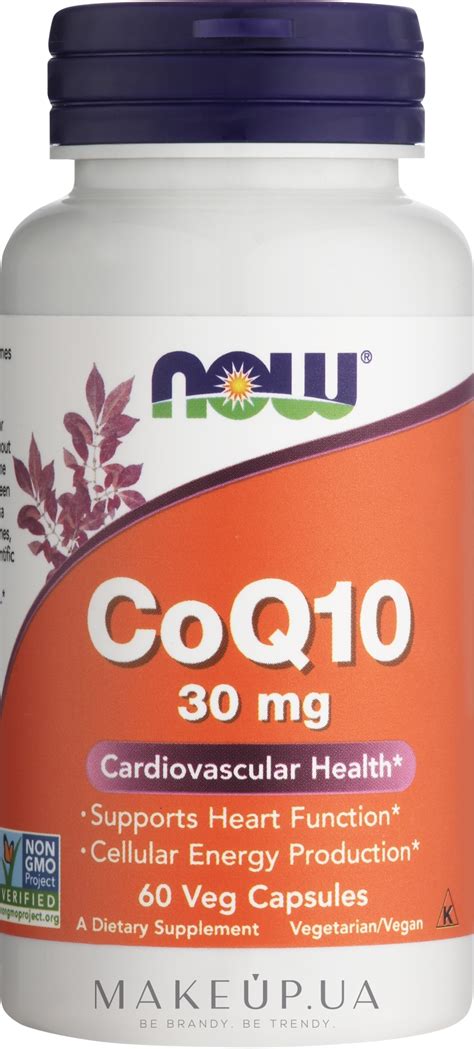 Капсулы "Коэнзим Q10", 30 мг - Now Foods CoQ10: купить по лучшей цене в ...