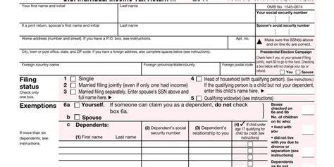 Irs Form 1040a ≡ Fill Out Printable Pdf Forms Online