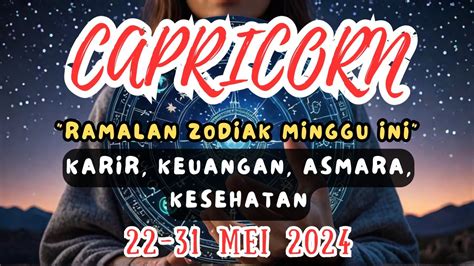 Ramalan Zodiak CAPRICORN Minggu Ini KARIR KEUANGAN ASMARA