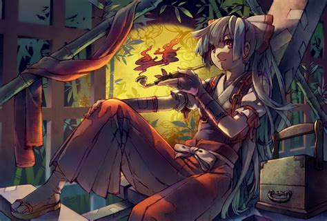 Fujiwara No Mokou Touhou Image By Aisora 786334 Zerochan Anime