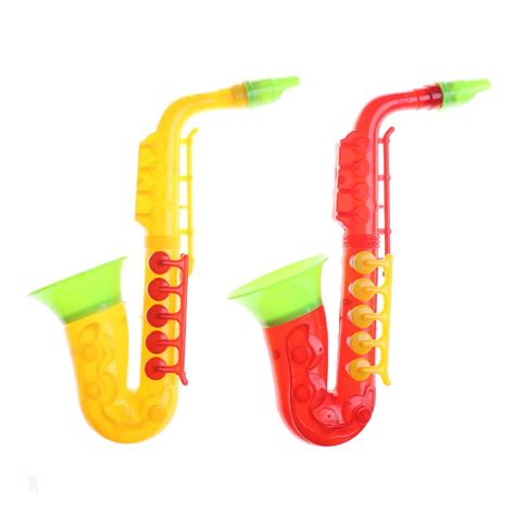 1Pcs Plastic Musical Saxophone Instrument 21cm Plastic Baby Kids ...