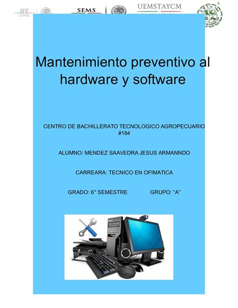 Calaméo Mantenimiento Preventivo Del Hardware Y Software