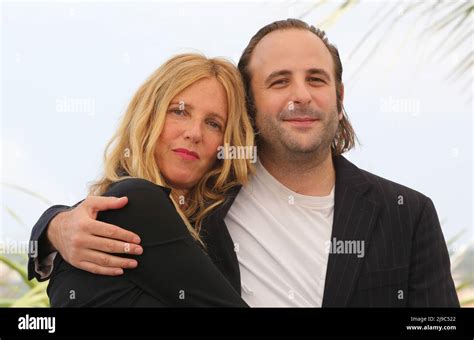 Cannes France 22nd May 2022 Sandrine Kiberlain And Vincent Macaigne