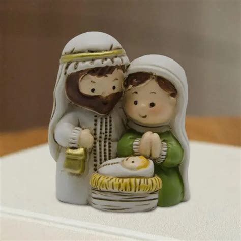 FIGURINE DE LA sainte famille en résine scène de la nativité pour les