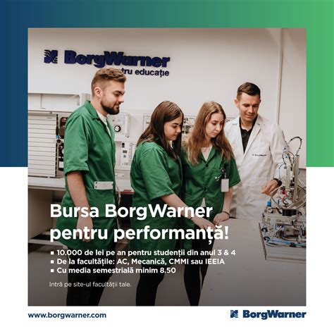 programul de burse borgwarner facultatea de mecanica iasi