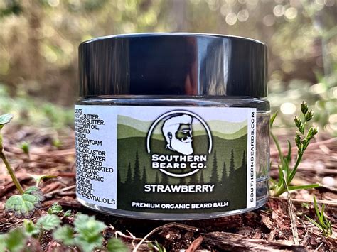 Strawberry Premium Organic Beard Balm Southern Beard Co