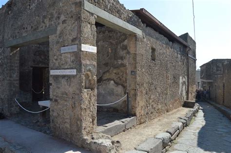 Vicolo Del Lupanare Pompeii October 2018 Looking North East Towards