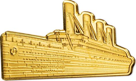 10 Dollars Rms Titanic Ship Of Dreams 111th Anniversary Gold Coin 10