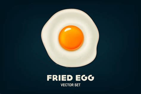 Fried Egg Vector Set