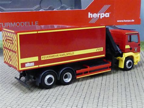 Modellspielwaren Reinhardt 1 87 Herpa MAN TGS M Wechsellader LKW Mit