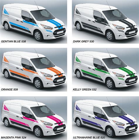 To Fit Ford Transit Connect Lwb Graphics Stickers Stripes Decals Van St M Sport Ebay