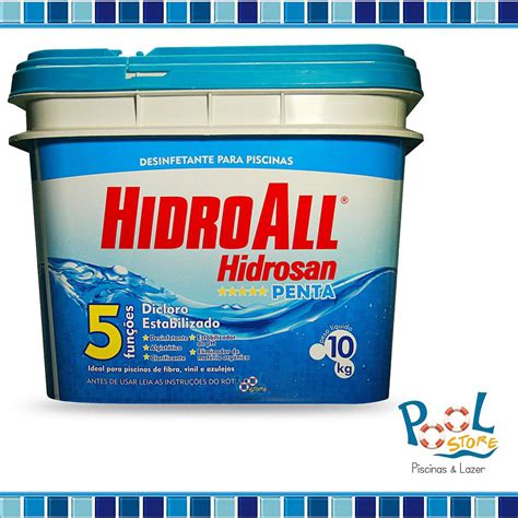 Cloro Hidrosan Penta Hidroall 10kg Cloro Para Piscina Magazine Luiza