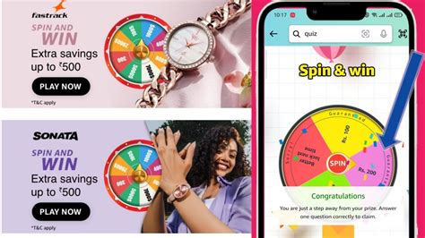 Amazon Questions Answer Spin And Win Fastrack Spin And Win Sonata