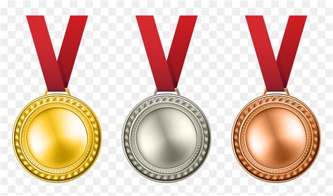 Medal Clipart Academic Medal Gold Silver Bronze Medals Clipart HD