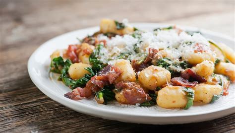 Gnocchi With Bacon And Spinach