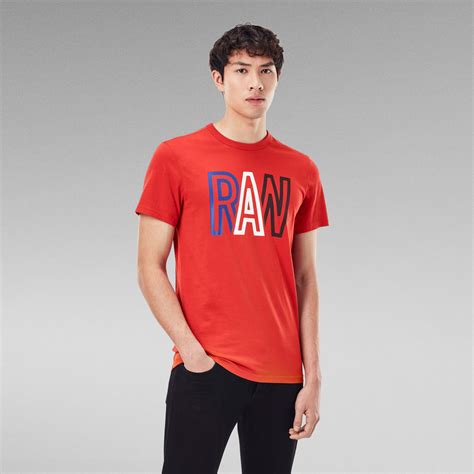 Raw T Shirt Red G Star Raw®