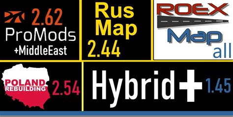 HybridPlus Verbindung Roex Promods ME Rusmap PR 1 45 ETS2