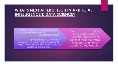 Ppt Whats Next After B Tech In Artificial Intelligence Data