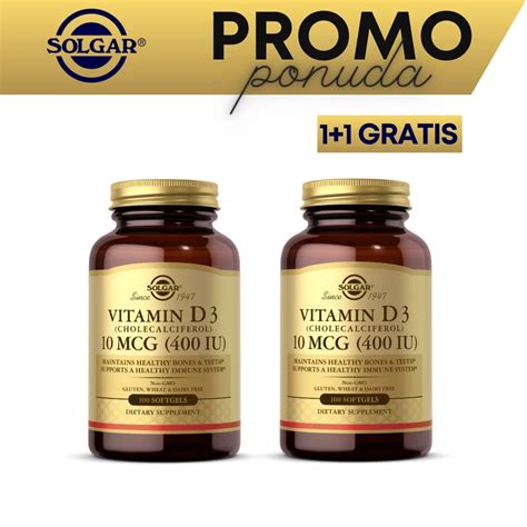 Solgar Vitamin D Mcg Kapsula Holekalciferol Eapoteka