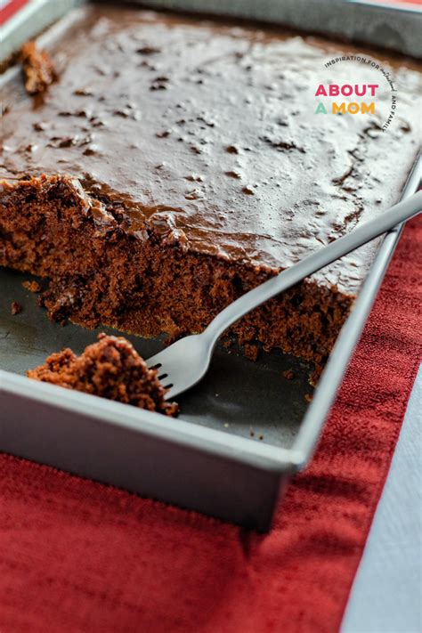 Easy Cherry Chocolate Cake With Fudge Frosting About A Mom