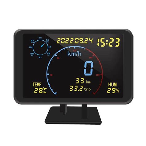 KKnoon Velocímetro digital GPS odómetro de 4 7 pulgadas pantalla LCD