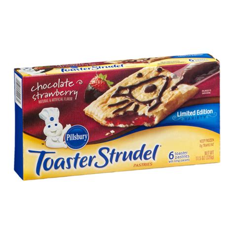 Pillsbury Toaster Strudel Pastries Limited Edition Chocolate Strawberry