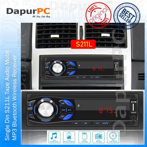 Single Din S L Tape Audio Mobil Mp Bluetooth Radio Lazada Indonesia