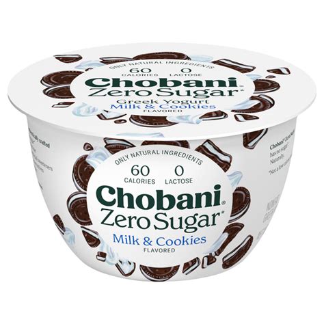 Save On Chobani Zero Sugar Non Fat Milk Cookies Greek Yogurt Cup