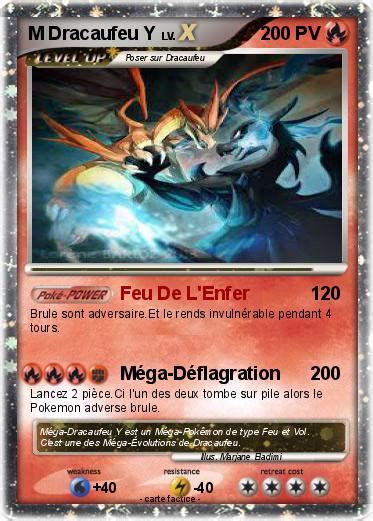 Pokémon M Dracaufeu Y 20 20 Feu De L Enfer Ma carte Pokémon