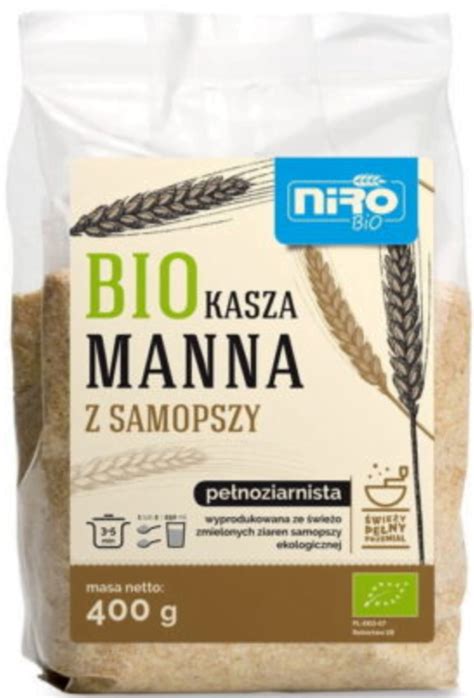 Kasza manna z płaskurki BIO Niro The Planet