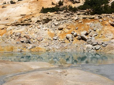 West Pyrite Pool Bumpass Hell Lassen Volcanic National Park California