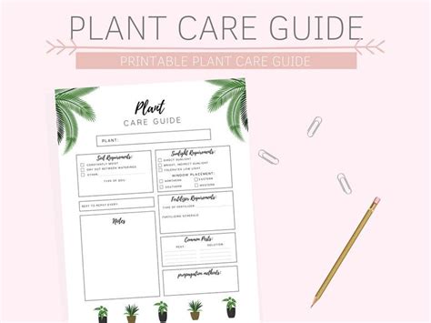 Free Printable Plant Care Cards