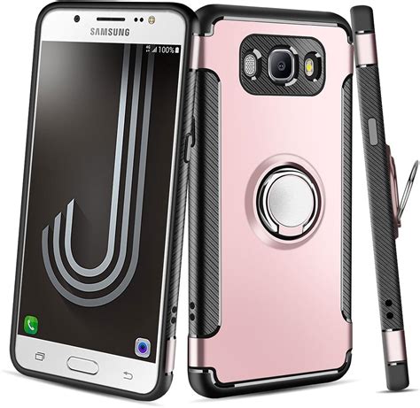 Coque Galaxy J7 2016 Coolden Housse de protection 360 degrés Bague