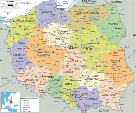 Poland Map - Poland Map (Physical) - Worldometer : A rich history ...