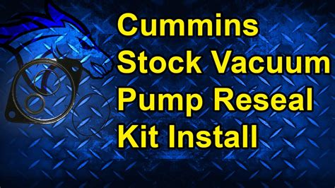 How To Reseal A Stock Vacuum Pump 94 02 Dodge Cummins 5 9l Diesel Cummins Dodge Howto Fyp