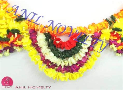 Multicolor Fancy Artificial Flower Toran For Decoration Size Feet