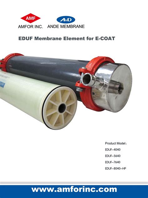 UF Membrane For Electro Coat EDUF 8040 Ultra Filtration Membrane