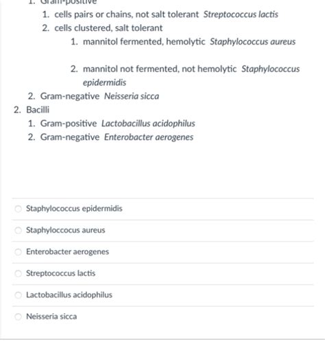 Solved Use the data \& taxonomic key below to answer the | Chegg.com
