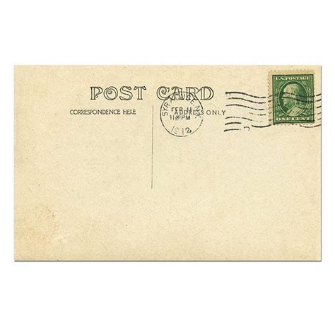 Postcard Back, Postcard Template, Postcard Download, Old Postcard ...