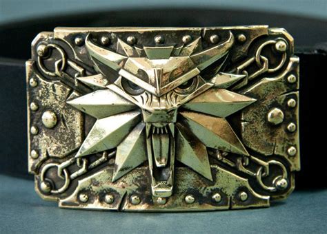 Buckle Witcher Leather Belt Optional By Blackanvilcraft On Etsy