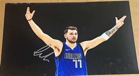 Luka Doncic Signed Autographed Dallas Mavericks 11x17 Color Etsy