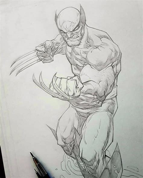 Comic Art Wolverine Comic Drawing - Drawing