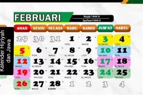 Kalender Februari 2024 Lengkap Dengan Weton Jessi Lucille