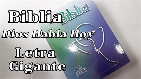 Biblia Dios Habla Hoy Letra Gigante Tapa Dura Azul Youtube